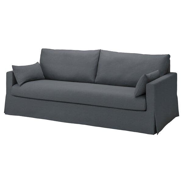 HYLTARP - 3-seater sofa cover, Gransel grey , - best price from Maltashopper.com 80549910