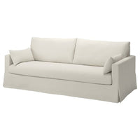 HYLTARP cover for 3-seat sofa, Gransel natural