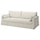 HYLTARP cover for 3-seat sofa, Gransel natural