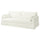 HYLTARP cover for 3-seat sofa, Hallarp white