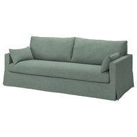 HYLTARP - 3-seater sofa cover, Hemmesta grey-green , - best price from Maltashopper.com 60566279