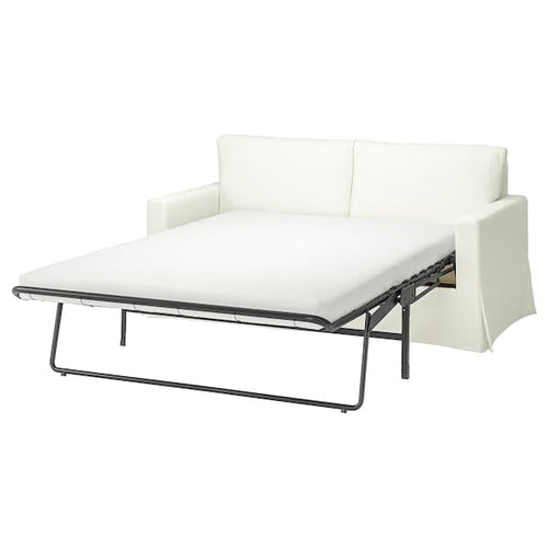 HYLTARP - Cover for 2-seater sofa bed, Hallarp white ,