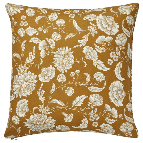 IDALINNEA - Cushion cover, yellow-brown, 50x50 cm