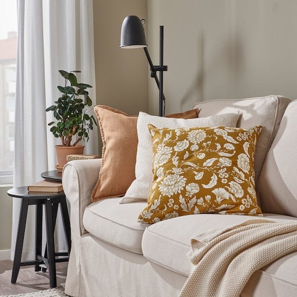 Ikea IDALINNEA - Cushion cover, yellow-brown, 50x50 cm