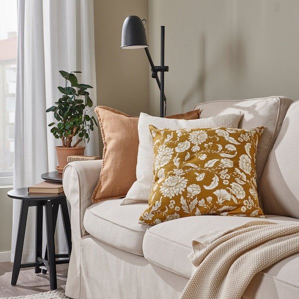 IDALINNEA - Cushion cover, yellow-brown, 50x50 cm - best price from Maltashopper.com 40570989