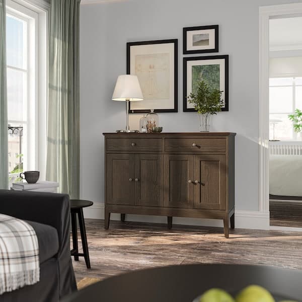 Ikea IDANÄS - Sideboard, dark brown stained, 124x50x95 cm