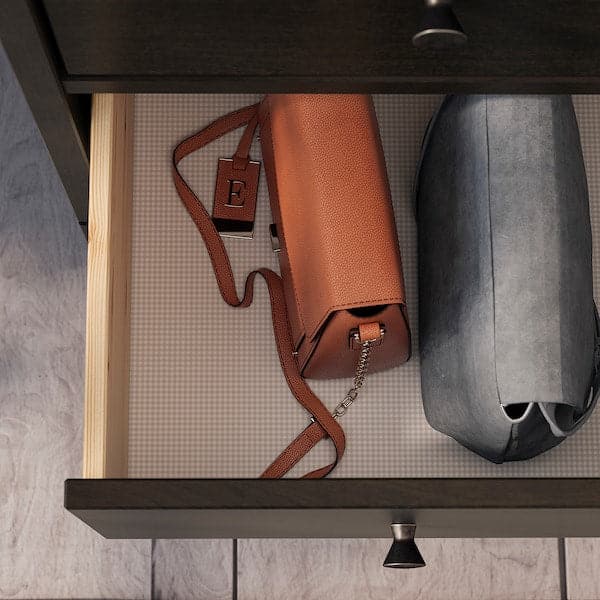 IDANÄS - Chest of 4 drawers, dark brown stained, 104x118 cm - best price from Maltashopper.com 90458768