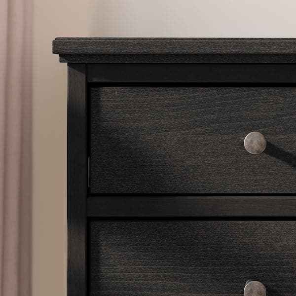 IDANÄS - Chest of 4 drawers, dark brown stained, 104x118 cm - best price from Maltashopper.com 90458768