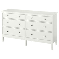 IDANÄS - Chest of 6 drawers, white, 162x95 cm - best price from Maltashopper.com 10458710