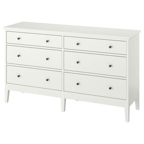 IDANÄS - Chest of 6 drawers, white, 162x95 cm