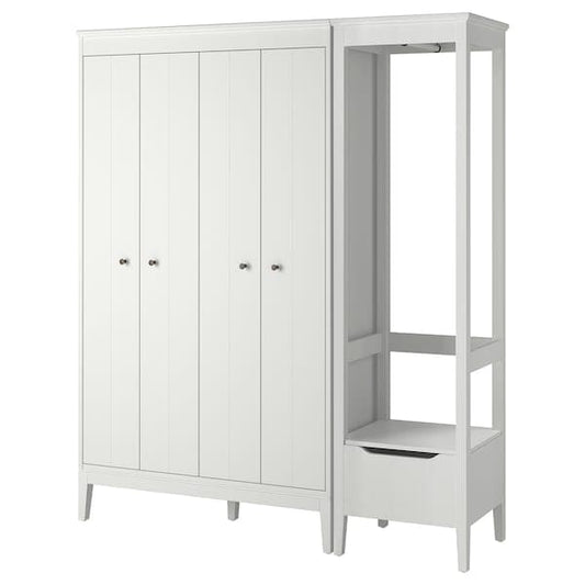 Ikea IDANÄS - Wardrobe combination, white, 180x59x211 cm
