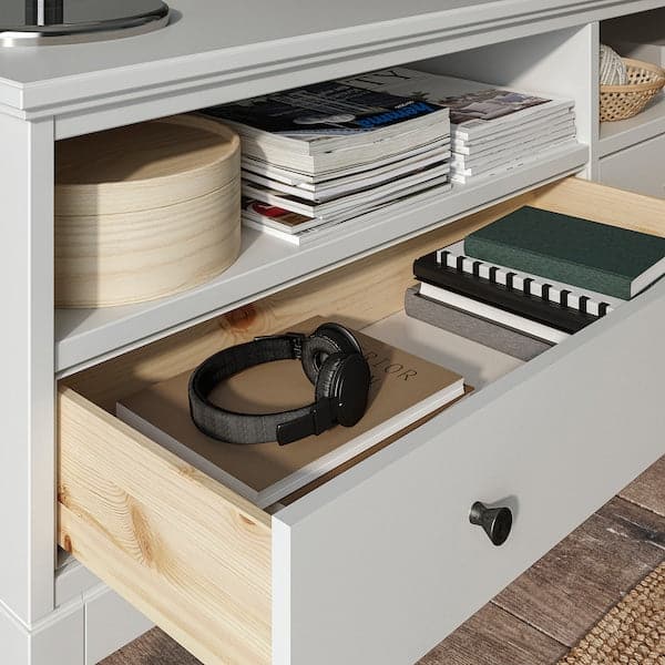 Ikea IDANÄS - TV storage combination, white, 325x40x211 cm