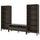 IDANÄS - IDANÄS TV storage combination, dark brown/stained, 325x40x211 cm