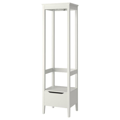 IDANÄS - Open wardrobe, white, 59x211 cm