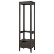 Ikea IDANÄS - Open wardrobe, dark brown stained, 59x211 cm