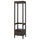 IDANÄS open wardrobe, dark brown stained, 59.0x211.0x49.0 cm