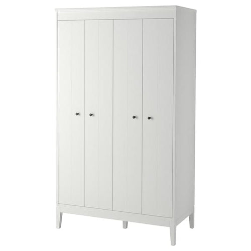 IDANÄS - Wardrobe, white, 121x211 cm