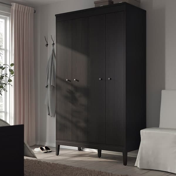 Ikea IDANÄS - Wardrobe, dark brown stained, 121x211 cm