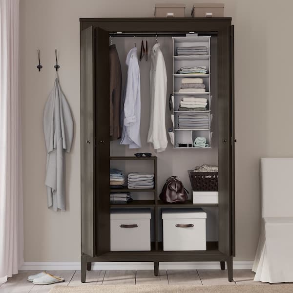 Ikea IDANÄS - Wardrobe, dark brown stained, 121x211 cm