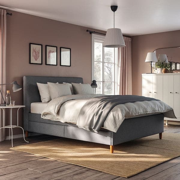 Ikea IDANÄS - Upholstered bed with drawers , 160x200 cm