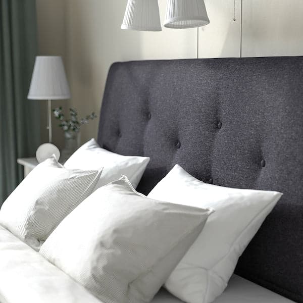 Ikea IDANÄS Upholstered storage bed Gunnared dark grey 140x200 cm , 140x200 cm