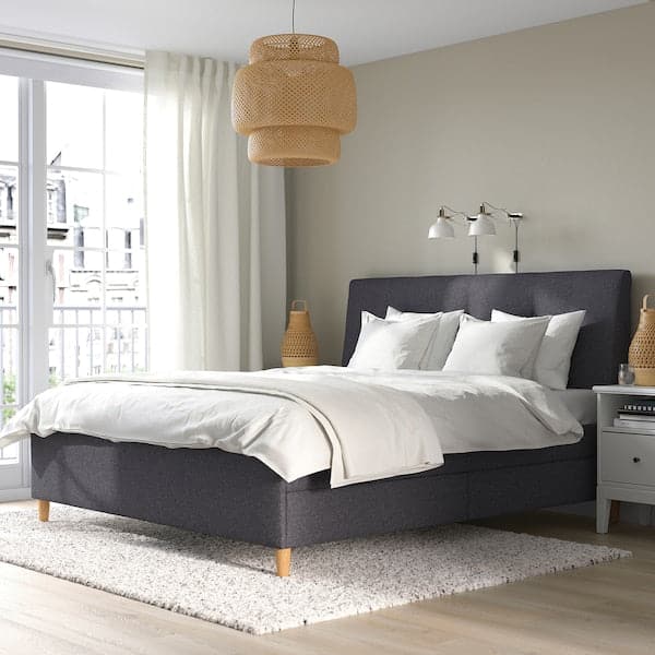 Ikea IDANÄS - Upholstered bed with drawers , 180x200 cm