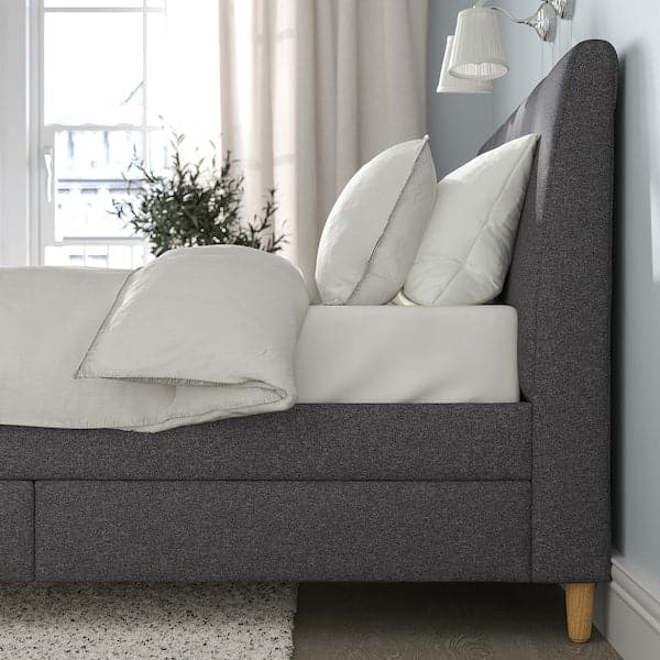 IDANÄS - Upholstered bed with drawers , 180x200 cm - best price from Maltashopper.com 70447182