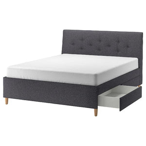 Ikea IDANÄS - Upholstered bed with drawers , 180x200 cm