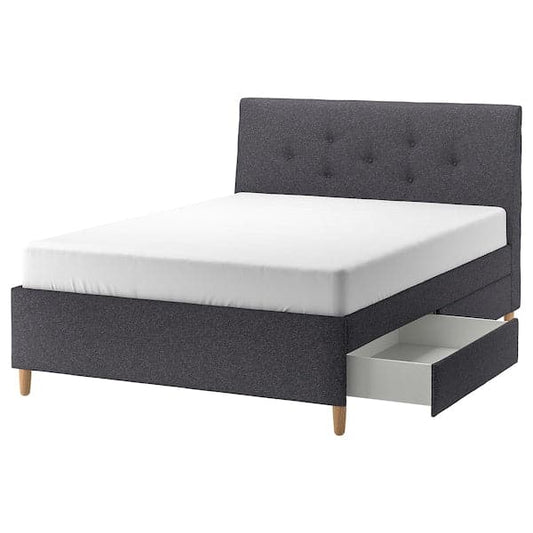 Ikea IDANÄS - Upholstered bed with drawers , 160x200 cm