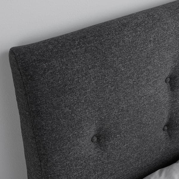 Ikea IDANÄS Upholstered bed with storage - Gunnared dark grey 180x200 cm , 180x200 cm