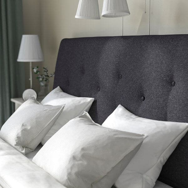 Ikea IDANÄS Upholstered bed with storage - Gunnared dark grey 180x200 cm , 180x200 cm
