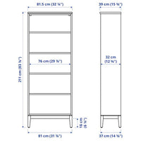 IDANÄS - Bookcase, white, 81x39x211 cm - best price from Maltashopper.com 80487827