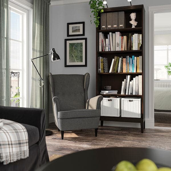 IDANÄS - Bookcase, dark brown stained, 81x39x211 cm - best price from Maltashopper.com 00487831