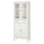 IDANÄS - IDANÄS High cabinet w gls-drs and 1 drawer, white, 81x39x211 cm