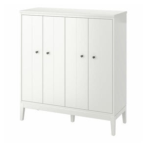 Ikea IDANÄS - Cabinet with bi-folding doors, white, 121x135 cm