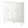 IDANÄS - IDANÄS Cabinet with bi-folding doors, white, 121x135 cm