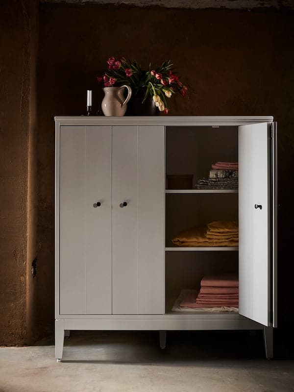 Ikea IDANÄS - Cabinet with bi-folding doors, white, 121x135 cm