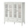 IDANÄS cabinet with bi-folded glass doors