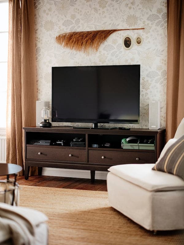 IDANÄS - TV bench, dark brown stained, 162x40x63 cm - best price from Maltashopper.com 50487857