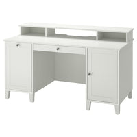 IDANÄS - Desk with add-on unit, white - best price from Maltashopper.com 59483992