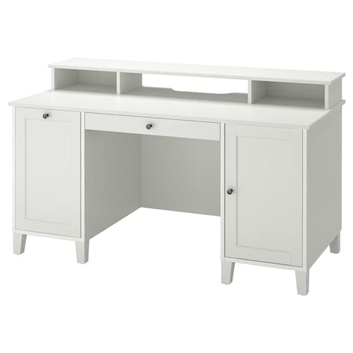 IDANÄS - Desk with add-on unit, white