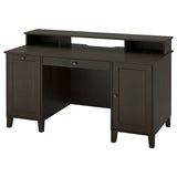 IDANÄS desk with add-on unit, brown