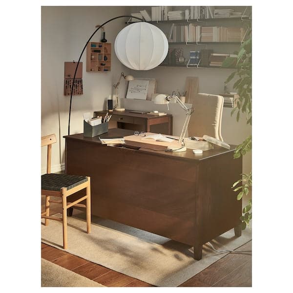 IDANÄS - Desk, brown, 152x70 cm - best price from Maltashopper.com 60514153