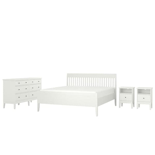 IDANÄS - 4-piece bedroom set, white, 180x200 cm
