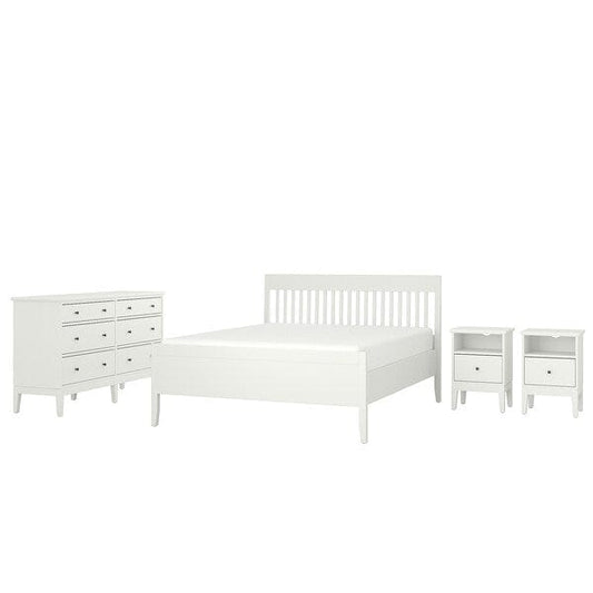Ikea IDANÄS - 4-piece bedroom set, white,160x200 cm