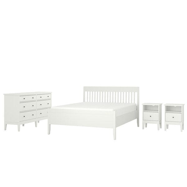 Ikea IDANÄS - 4-piece bedroom set, white,160x200 cm
