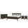 IDANÄS bedroom furniture, set of 4, dark brown, 180x200 cm