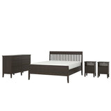 IDANÄS bedroom furniture, set of 4, dark brown, 160x200 cm