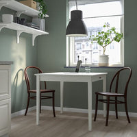 IDANÄS / SKOGSBO - Table and 2 chairs, white/dark brown, 51/86x96 cm - best price from Maltashopper.com 29515112