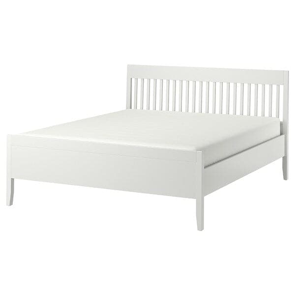 IDANÄS Bed frame - white/Leirsund 180x200 cm , 180x200 cm